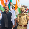 ​Awantipora Police and JKNDP Launch Historic ‘Har Ghar Tiranga’ Campaign in Pampore; Led by Asif Nabi Dar, Workers Display Intense Patriotism